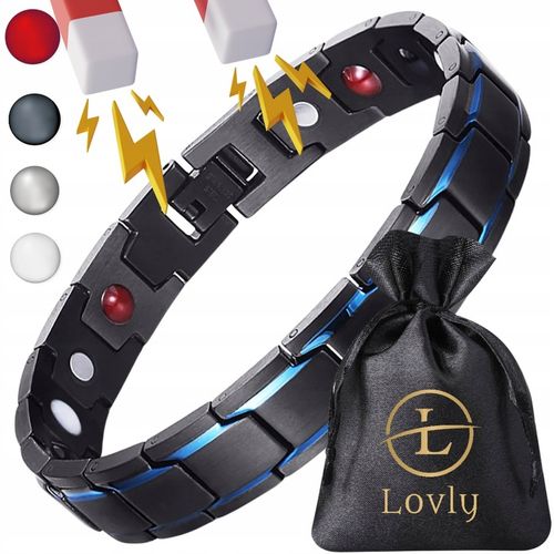 MODNA Bransoletka Magnetyczna Moc Zdrowotna Męska STAL NIERDZEWNA PREMIUM na Arena.pl