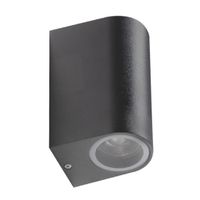 Minimalistyczna lampa ścienna Rimini AZ2178 IP54 do ogrodu szara