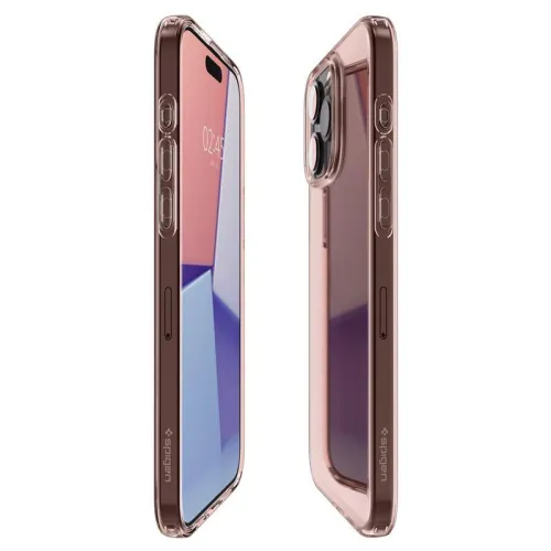 Etui Spigen Crystal Flex na iPhone 15 Pro Max - różowo-przezroczyste na Arena.pl