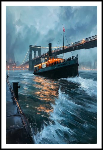 Plakat 61x91,5cm Stary Parowiec na Arena.pl