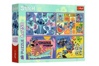 PUZZLE 4x250 Niezwykly Stitch/ Lilo&Stitch 13311