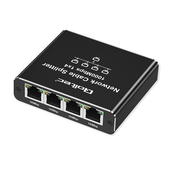 Qoltec Splitter Ethernet 1x4 RJ45 1000Mb/s USB-C zdjęcie 6