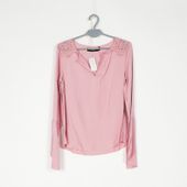 BLUZKA DAMSKA RÓŻOWA Z KORONKĄ VERO MODA  R. XS