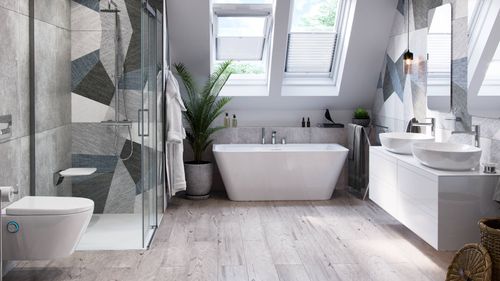 Jima umywalka nablatowa 61x41 cm owalna, biały połysk na Arena.pl