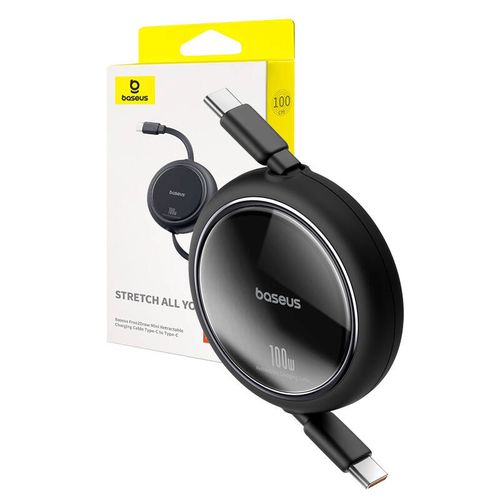 kabel usb-c do usb-c baseus free2draw, pd, 100w, 1m (czarny) na Arena.pl