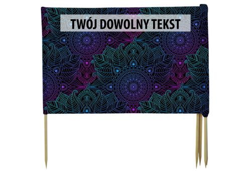 PARAWAN PLAŻOWY Mandala z indywidualnym napisem 3 PANELE 51.3 na Arena.pl