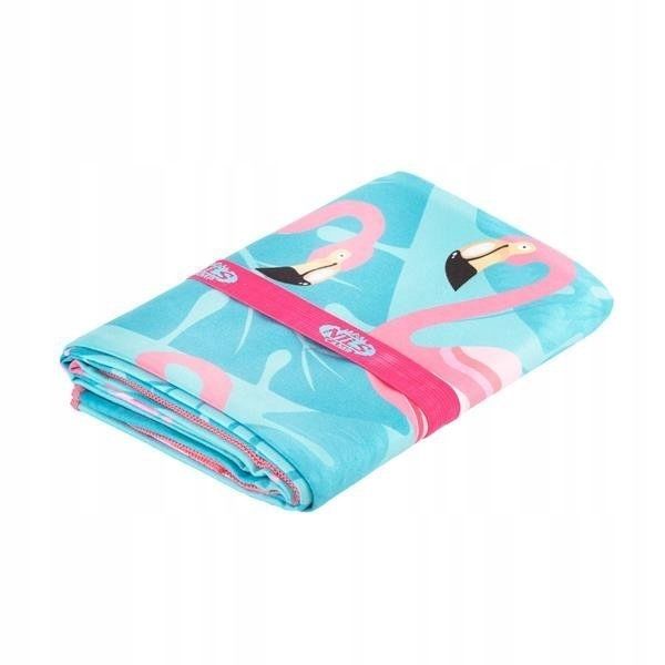 FLAMING RĘCZNIK Z MIKROFIBRY 160X80 cm NILS CAMP na plażę piknik urlop zdjęcie 4