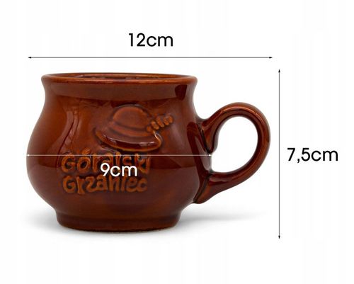 Komplet 2x KUBEK kamionkowy DO GRZAŃCA na grzane wino piwo zestaw do wina na Arena.pl