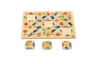 Układanka logiczna Owoce i warzywa