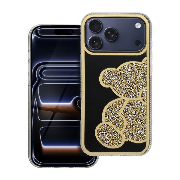 Futerał TEDDY BEAR do IPHONE 17 Pro Max złoty zdjęcie 1