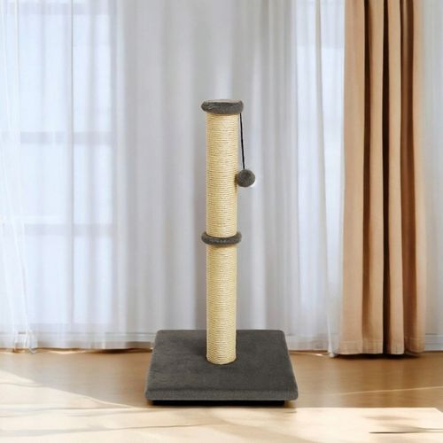 Drapak Dla Kota Wieża SŁUPEK Wysoki 90 cm + Zabawka Sznurek Kulka Pompon na Arena.pl