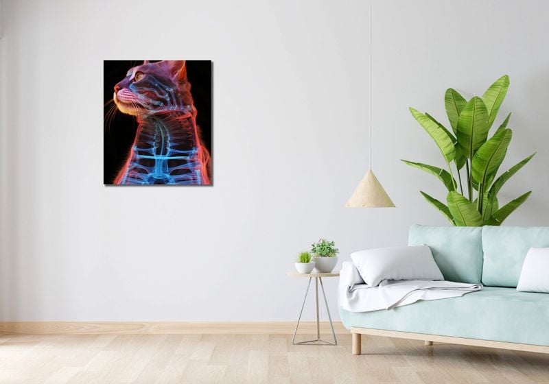 Obraz 60x70cm Anatomia Kota zdjęcie 2