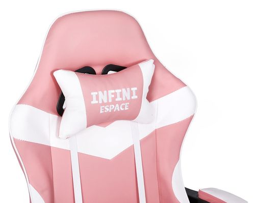 Fotel Gamingowy z podnóżkiem INFINI ESPACE Pink na Arena.pl