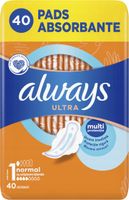 ALWAYS ULTRA PODPASKI HIGIENICZNE NORMAL 40 SZT