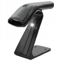 Czytnik kodów kreskowych 1D Qoltec USB + stojak, szybki i ergonomiczny