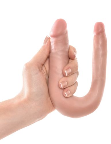 podwójne dilda cieliste 34cm u-shaped small double trouble king cock na Arena.pl