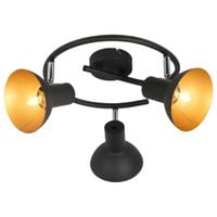 LAMPA sufitowa DISO 98-63434 Candellux industrialna OPRAWA reflektorki czarne złote