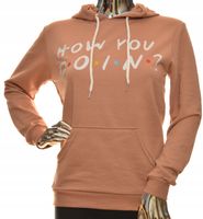 Damska bluza dresowa kangurka z kapturem S