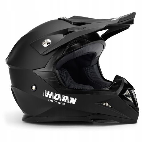 JUNIOR KASK MOTOCYKLOWY CROSS HORN QUAD + GOGLE XS (YS 48-49CM) na Arena.pl