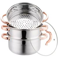 garnek na parę klausberg 4 elem. 24cm kb-7735 rose gold