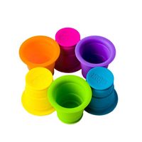 SUCTION KUPZ Kubeczki z Przyssawkami Kolorowe 6 szt