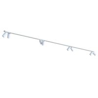 Regulowana lampa sufitowa Mono metalowe tuby do salonu białe