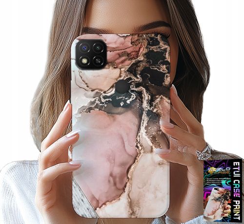 ETUI DO XIAOMI REDMI 9C - ELEGANCKI MARMUREK MODNE WZORY + SZKŁO na Arena.pl