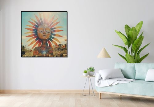 Plakat 100x100cm Słoneczna Medytacja na Arena.pl