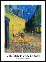 Plakat 60x80cm Design Cafe Terrace, Van Gogh Vintage do Salonu