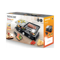 Elektryczny Grill Raclette Sencor SBG 0260BK 2w1