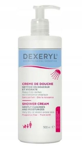 Dexeryl shower krem myjący pod prysznic 500 ml atopia skóra atopowa na Arena.pl