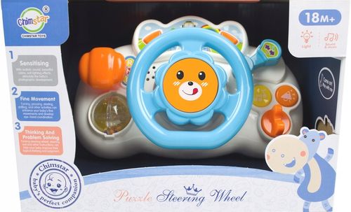 INTERAKTYWNA KIEROWNICA MALUCHA DO ZABAWY DLA DZIECI ŚWIECI GRA DO WÓZKA na Arena.pl