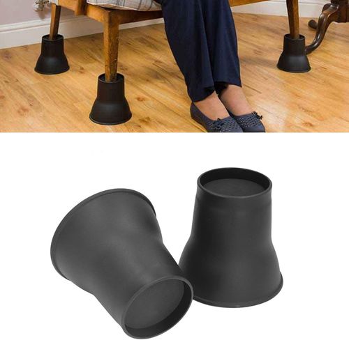 Podnośniki do mebli plplaaoo 6 cali do podnoszenia łóżka sofy 4 szt. czarne na Arena.pl