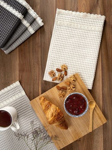 Komplet 5 ściereczki waflowe kuchenne 40x60 zestaw bawełna gipiura V3 na Arena.pl