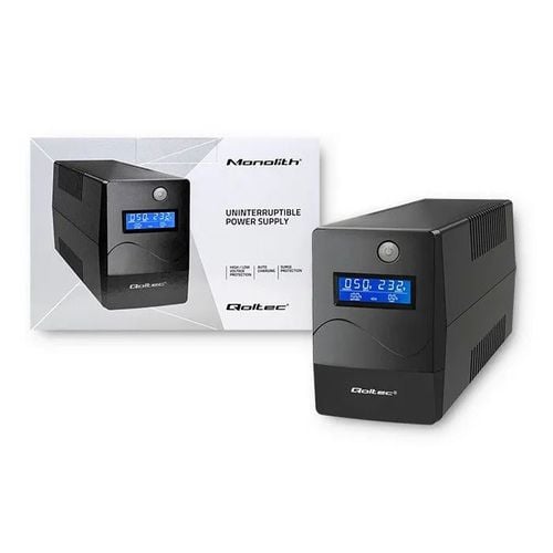 UPS Qoltec Monolith (650VA/360W, 2xSchuko, USB, LCD, AVR) na Arena.pl