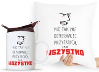 Zestaw Poduszka + Kubek Prezent Dla Przyjaciela Z Nadrukiem Ze Zdjęciem