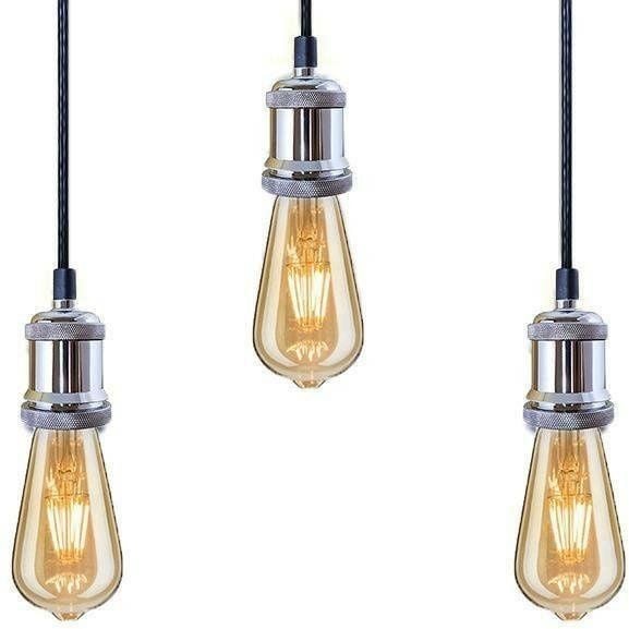 Lampa wisząca Industrial Chrome Chic zdjęcie 4