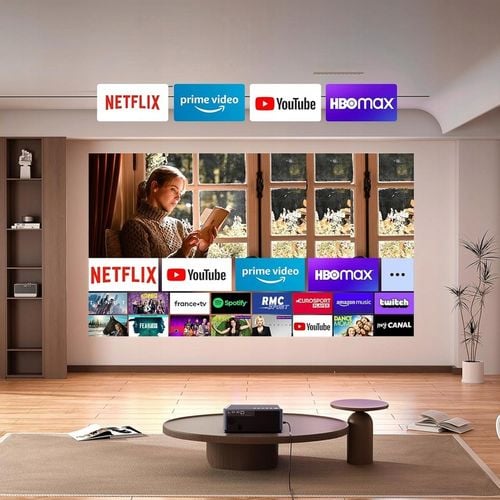 PROJEKTOR RZUTNIK 30000LM WIFI ANDROID SMART TV FULL HD 4K AUTOFOCUS na Arena.pl