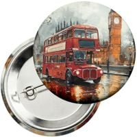 Przypinka z agrafką 59mm - ANGLIA BIG BEN WIELKA BRYTANIA