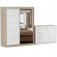 Zestaw BONO 05 Szafa 160 Komoda FRIDA 01 135 półki SB PRODUCENT