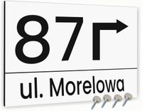 Tabliczka adresowa Dibond Tablica numer domu Biała 20x15 Różne wzory