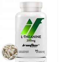 IRONFLEX L-THEANINE 200mg L-TEANINA 90 kapsułek VEGE TEANINA SPOKÓJ RELAKS