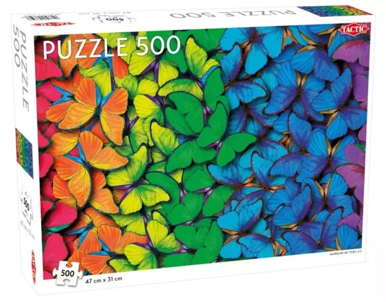 Puzzle 500 Rainbow Butterflies zdjęcie 1