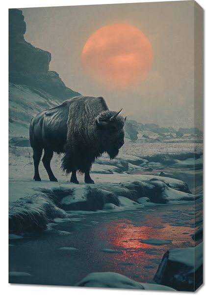 Obraz 60x90cm Żubrowy Monolit zdjęcie 1