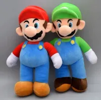 ZESTAW 2x SUPER MARIO BROS + LUIGI MASKOTKA PLUSZOWA PLUSZAK MISIEK 30cm