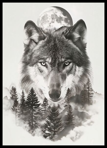 Plakat 39,5x55cm Wilczy Duch Lasu zdjęcie 2
