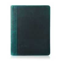 skórzany biwuar na dokumenty w kolorze zielonym