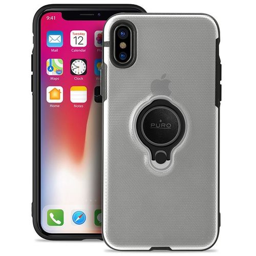 PURO MAGNET RING COVER iPhone XS Max - TRANSPARENT na Arena.pl