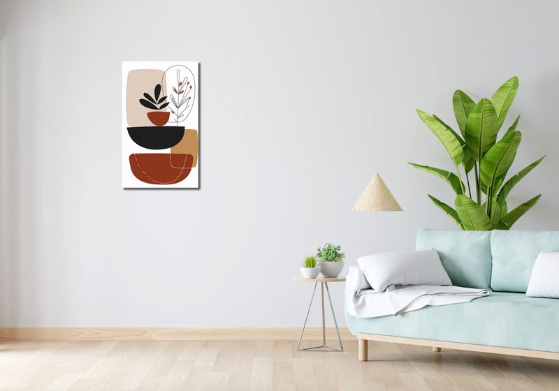 Obraz 40x70cm Botaniczna Abstrakcja zdjęcie 2