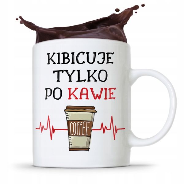 Dla Kibcia Kibola Fana Kubek Kibicuje Po Kawie Z Nadrukiem Ze Zdjęciem zdjęcie 1